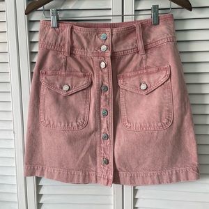 Sézane Bettie Skirt, Rose colour, size 40 ( US size 8 )